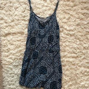 Papaya Blue Printed Romper Size Small